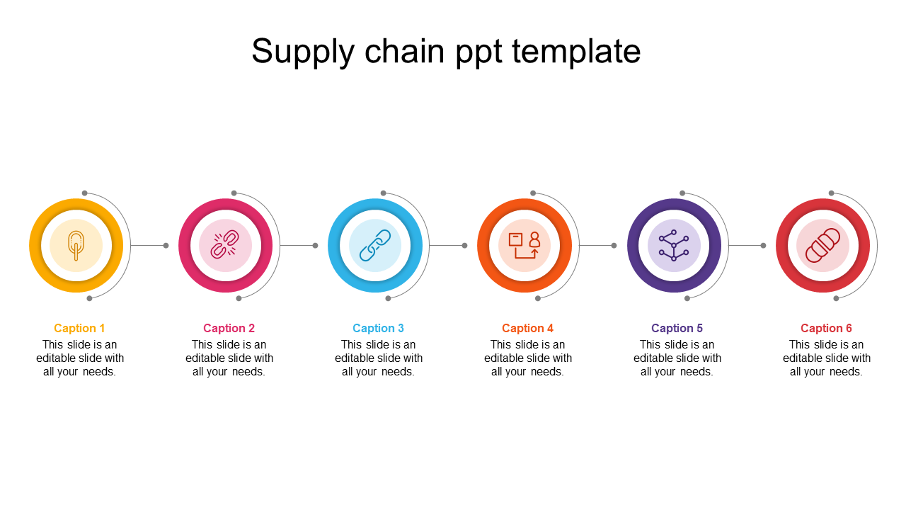 Free - Creative Supply Chain PPT Template Presentation Slide